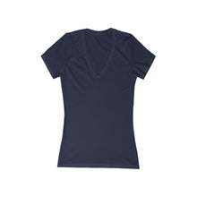Load image into Gallery viewer, Women&#39;s Deep V Neck Tee My Roots are in Nevada (print on back)
