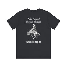 Load image into Gallery viewer, Memorial for Ty Crystal - Bronco (Print on back)- Jersey short sleeve shirt
