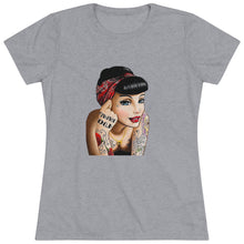 Load image into Gallery viewer, Women&#39;s Tattoo Pin up Triblend Tee
