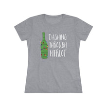 Load image into Gallery viewer, Dashing Through Merlot - Women's Triblend Tee
