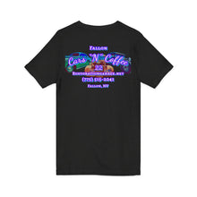 Load image into Gallery viewer, Ladies Cars 'N' Coffee Event T‑Shirt (Print on back)
