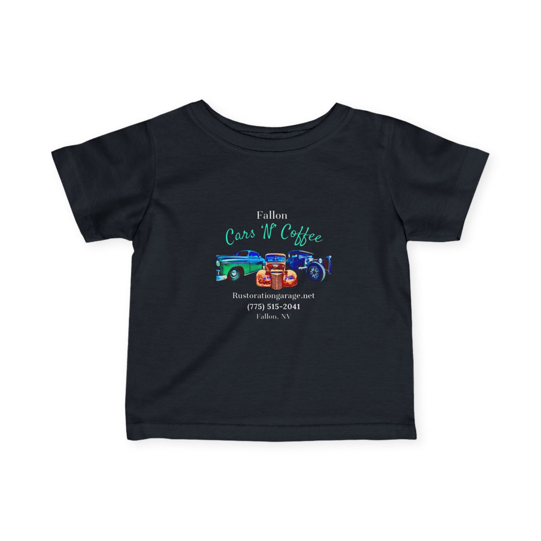 Toddler Fallon Cars N Coffee Jersey knit tee