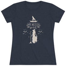 Load image into Gallery viewer, Women&#39;s Don&#39;t make me flip my witch switch - Triblend Tee
