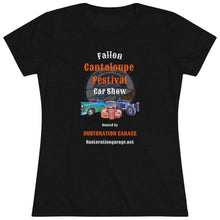 Load image into Gallery viewer, Women&#39;s Cantaloupe Festival - Print on front - Triblend Tee
