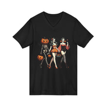 Load image into Gallery viewer, Spooky Chic Halloween V-Neck Tee
