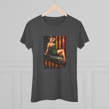 Load image into Gallery viewer, Women's Pin-up Bomber Triblend Tee
