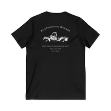 Load image into Gallery viewer, Women&#39;s Rustoration Garage (Print on back) Jersey V-neck tee
