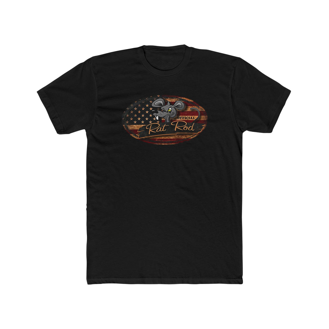 Rat Rod Mouse Oval - Design On Front