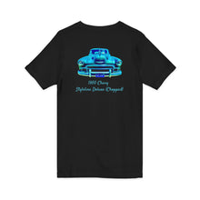 Load image into Gallery viewer, 1950 Chevy Styleline Deluxe T-Shirt — Classic Car V-Neck Tee (print on back)
