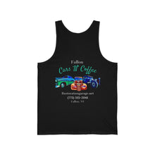 Load image into Gallery viewer, Fallon Cars N Coffee - Men&#39;s - Unisex Jersey Tank
