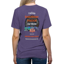 Load image into Gallery viewer, Ladies - Cantaloupe Festival - Print on back - Triblend Tee
