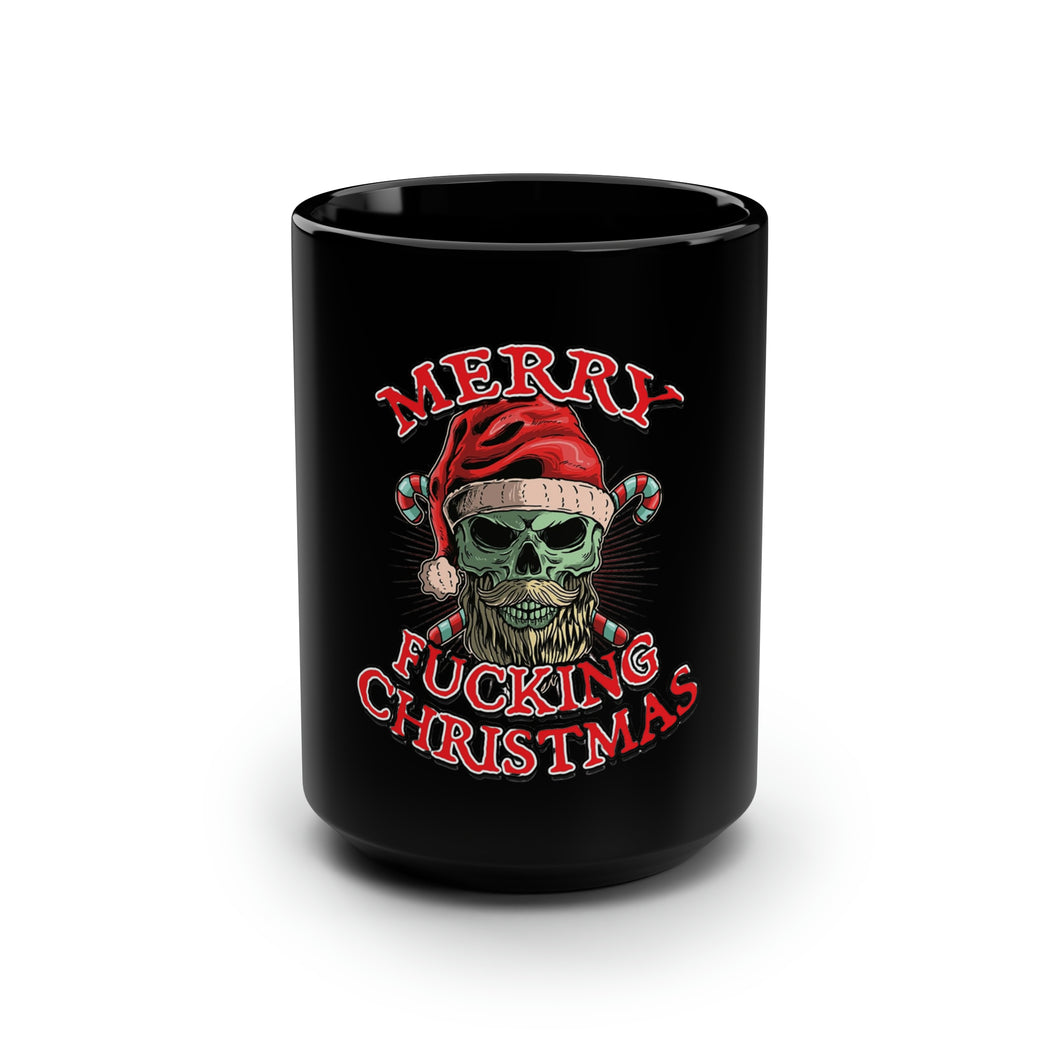 Merry Fucking Christmas - Black Mug 15oz