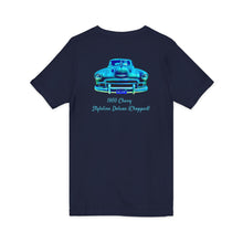 Load image into Gallery viewer, 1950 Chevy Styleline Deluxe T-Shirt — Classic Car V-Neck Tee (print on back)
