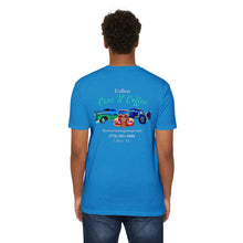 Load image into Gallery viewer, Women&#39;s Jersey soft Tee Fallon Cars &quot;N&quot; Coffee (Print on back)
