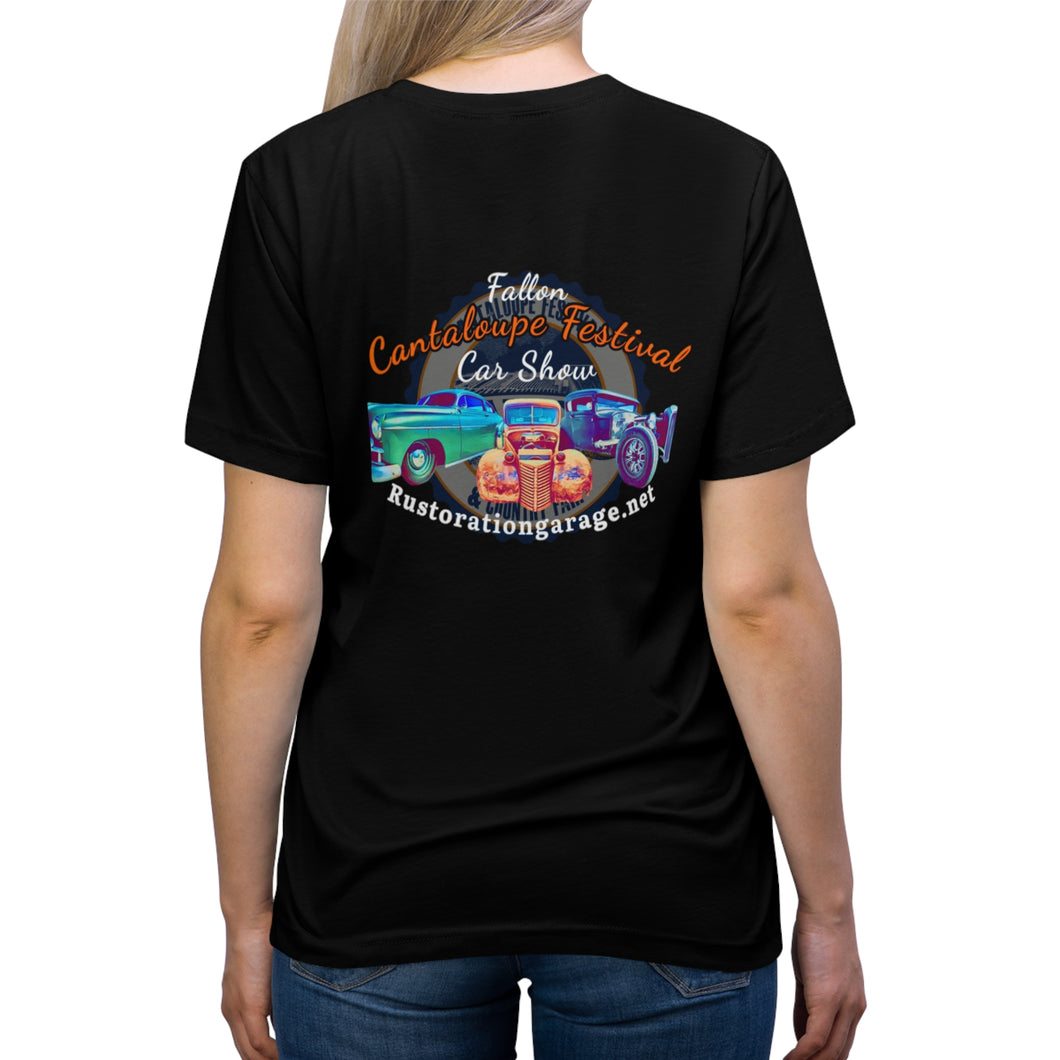 Unisex Triblend Tee - Cantaloupe Festival - Print on back