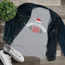 Load image into Gallery viewer, Santas Favorite Ho - Women's Triblend Tee
