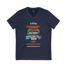 Load image into Gallery viewer, Unisex - Fallon Cantaloupe Festival - Jersey Short Sleeve V-Neck Tee
