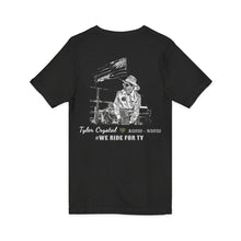 Load image into Gallery viewer, Tyler Crystal - Jersey short sleeve V-neck- Rustoration Garage
