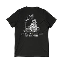 Load image into Gallery viewer, Tyler Crystal - Jersey short sleeve V-neck- Rustoration Garage
