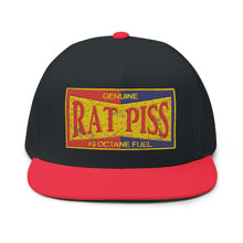 Load image into Gallery viewer, Rat Piss - Embroidered Flat Bill Cap – Retro Trucking &amp; Beer Lover Snapback
