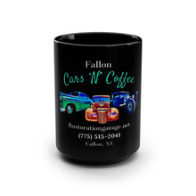 Load image into Gallery viewer, Fallon Cars N Coffee - Black Mug 15oz - Logo 1
