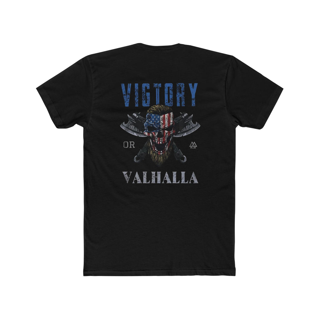 Blue Victory or Valhalla - Print On Back