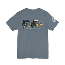 Load image into Gallery viewer, Women&#39;s Rufus &amp; Lucifer Jersey tee (print on back)
