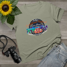 Load image into Gallery viewer, Women’s Maple Tee - Cantaloupe festival - Print on Front
