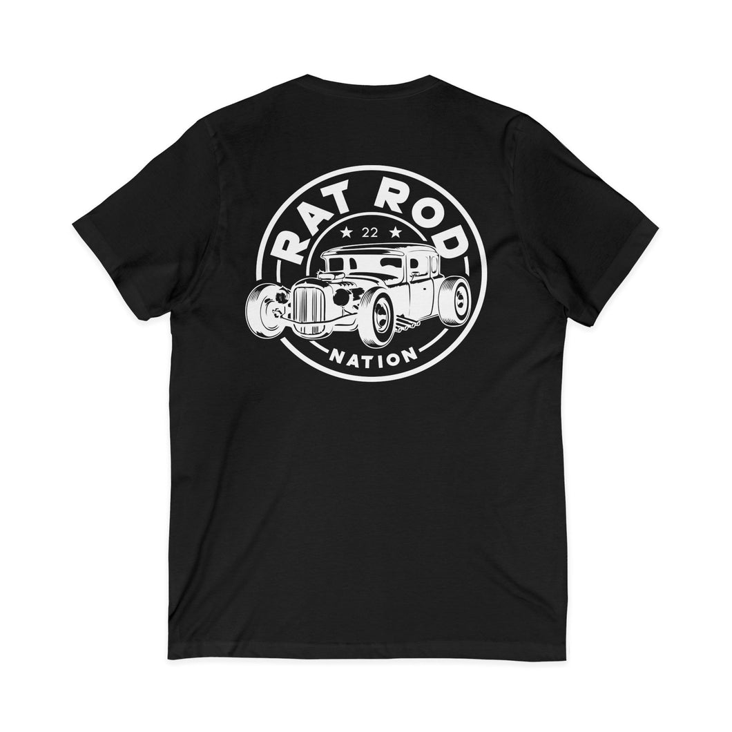 Unisex - Rustoration Garage - Jersey Short Sleeve V-Neck Tee