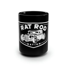 Load image into Gallery viewer, RAT ROD NATION - Black Mug 15oz - Logo 2
