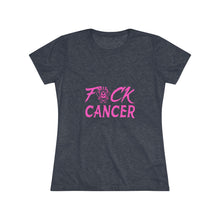 Load image into Gallery viewer, Women's Fuck Cancer Triblend Tee
