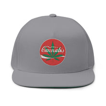 Load image into Gallery viewer, Enjoy Cannabis - Embroidered Flat Bill Cap – Retro Trucking &amp; Beer Lover Snapback
