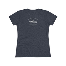 Load image into Gallery viewer, Vintage Olive Rustoration Garage Women's Tee — Classic Green Car Logo
