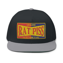 Load image into Gallery viewer, Rat Piss - Embroidered Flat Bill Cap – Retro Trucking &amp; Beer Lover Snapback
