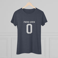 Load image into Gallery viewer, Women's Fucks given Triblend Tee

