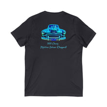Load image into Gallery viewer, 1950 Chevy Styleline Deluxe T-Shirt — Classic Car V-Neck Tee (print on back)
