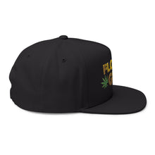 Load image into Gallery viewer, Flower Girl Embroidered Flat Bill Cap – Retro Trucking &amp; Beer Lover Snapback
