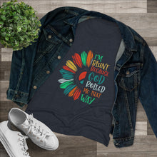 Load image into Gallery viewer, Women&#39;s I&#39;m blunt Flower - Triblend Tee
