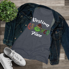 Load image into Gallery viewer, Resting Grinch Face - Women's Triblend Tee
