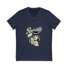 Load image into Gallery viewer, Women&#39;s Rockabilly V-Neck Tee (Print on front)

