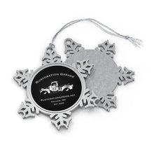 Load image into Gallery viewer, Pewter Rustoration Garage Snowflake Ornament
