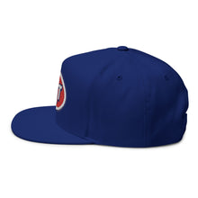 Load image into Gallery viewer, Copy of Rats the New Hot Rod Embroidered Flat Bill Cap – Retro Trucking &amp; Beer Lover Snapback
