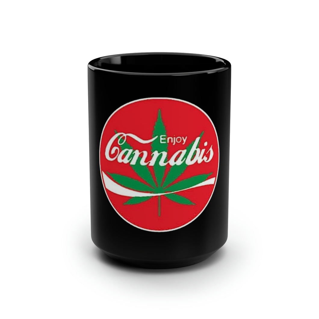 Enjoy Cannabis - Black Mug 15oz