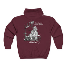 Load image into Gallery viewer, Ride for Tyler with flag - Unisex Heavy Blend™ Full Zip Hooded Sweatshirt
