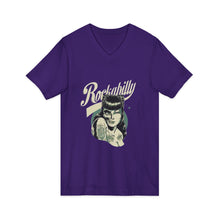 Load image into Gallery viewer, Women's Rockabilly V-Neck Tee (Print on front)
