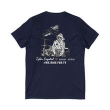 Load image into Gallery viewer, Tyler Crystal - Jersey short sleeve V-neck- Rustoration Garage
