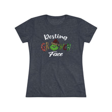 Load image into Gallery viewer, Resting Grinch Face - Women's Triblend Tee
