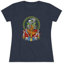 Load image into Gallery viewer, Women&#39;s Skull hooka - Triblend Tee
