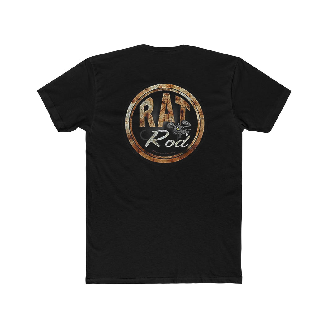 Rat Rod Mouse Round - Design On Back