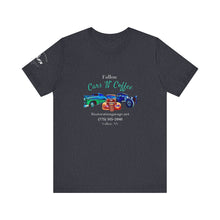Load image into Gallery viewer, Women&#39;s Jersey short sleeve tee Fallon Cars &quot;N&quot; Coffee (on front)
